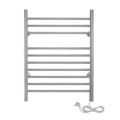 WarmlyYours Sèche-serviettes électrique brossé 150W , Dimensions: 81,2cm x 60 cm* Sèche-Serviettes Électrique