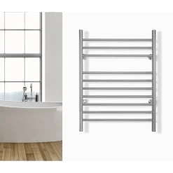 WarmlyYours Sèche-serviettes électrique brossé 150W , Dimensions: 81,2cm x 60 cm* Sèche-Serviettes Électrique