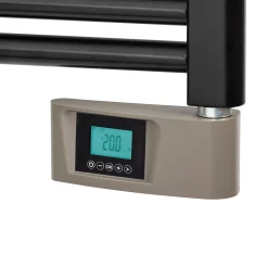 Deltacalor Sèche-serviettes électrique à inertie fluide Stendino 500W noir