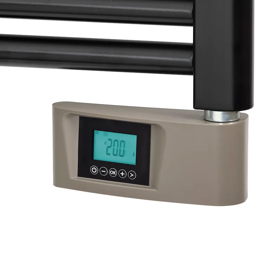Deltacalor Sèche-serviettes électrique à inertie fluide Stendino 500W noir