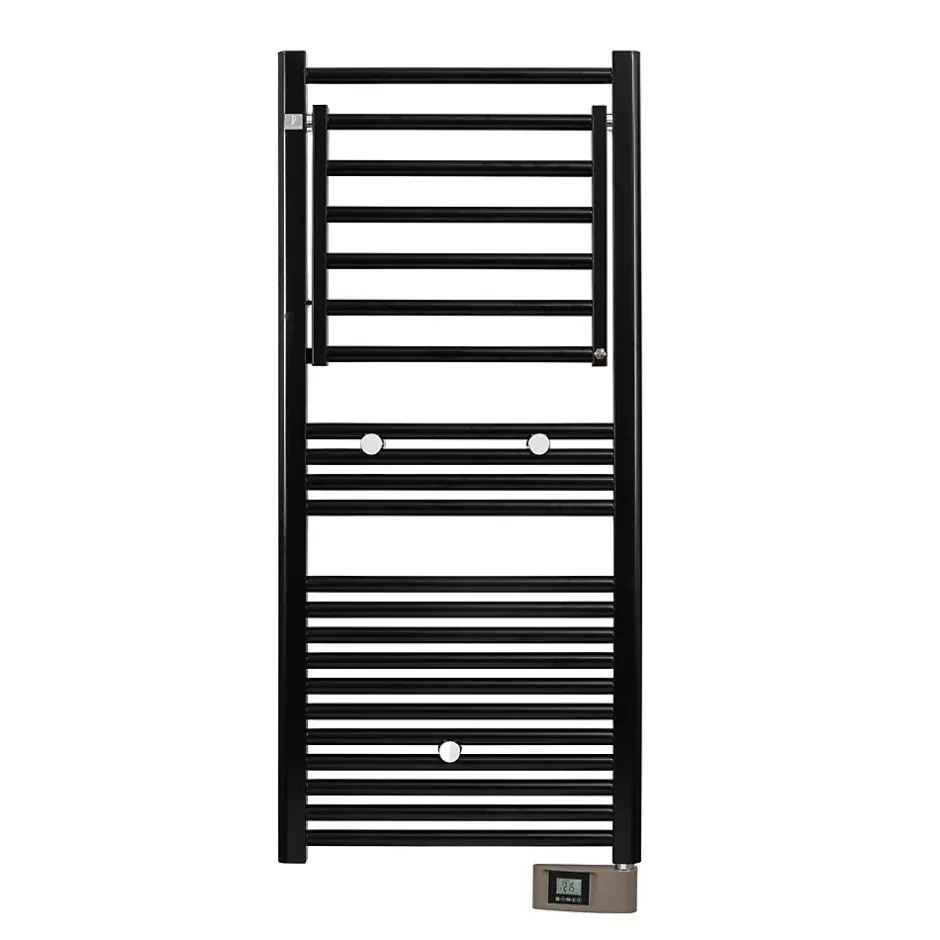 Deltacalor Sèche-serviettes électrique à inertie fluide Stendino 500W noir
