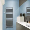 Acova Sèche-serviettes électrique à inertie fluide Astrakan +Air anthracite 750W + soufflerie 1000W* Sèche-Serviettes Soufflant