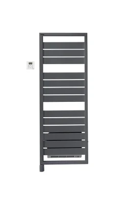 Acova Sèche-serviettes électrique à inertie fluide Astrakan +Air anthracite 750W + soufflerie 1000W* Sèche-Serviettes Soufflant