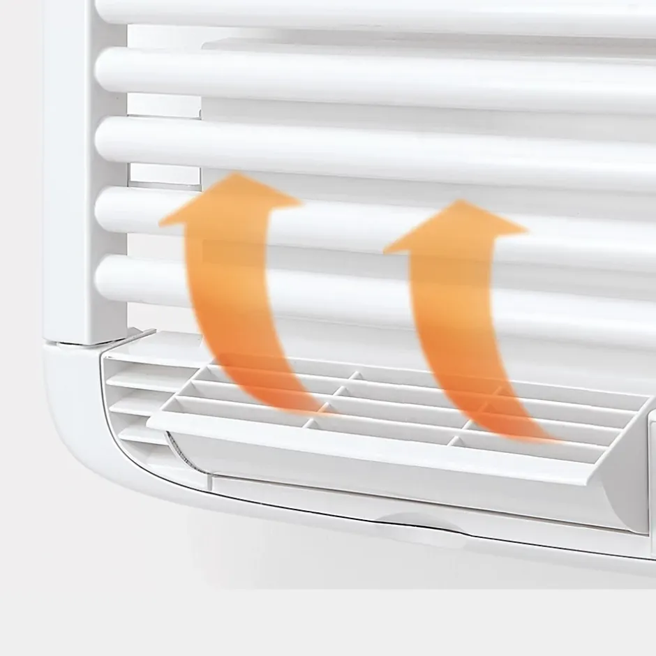 Deltacalor Sèche-serviettes électrique à inertie fluide Stendino 750W + soufflerie 1000W blanc* Sèche-Serviettes Soufflant