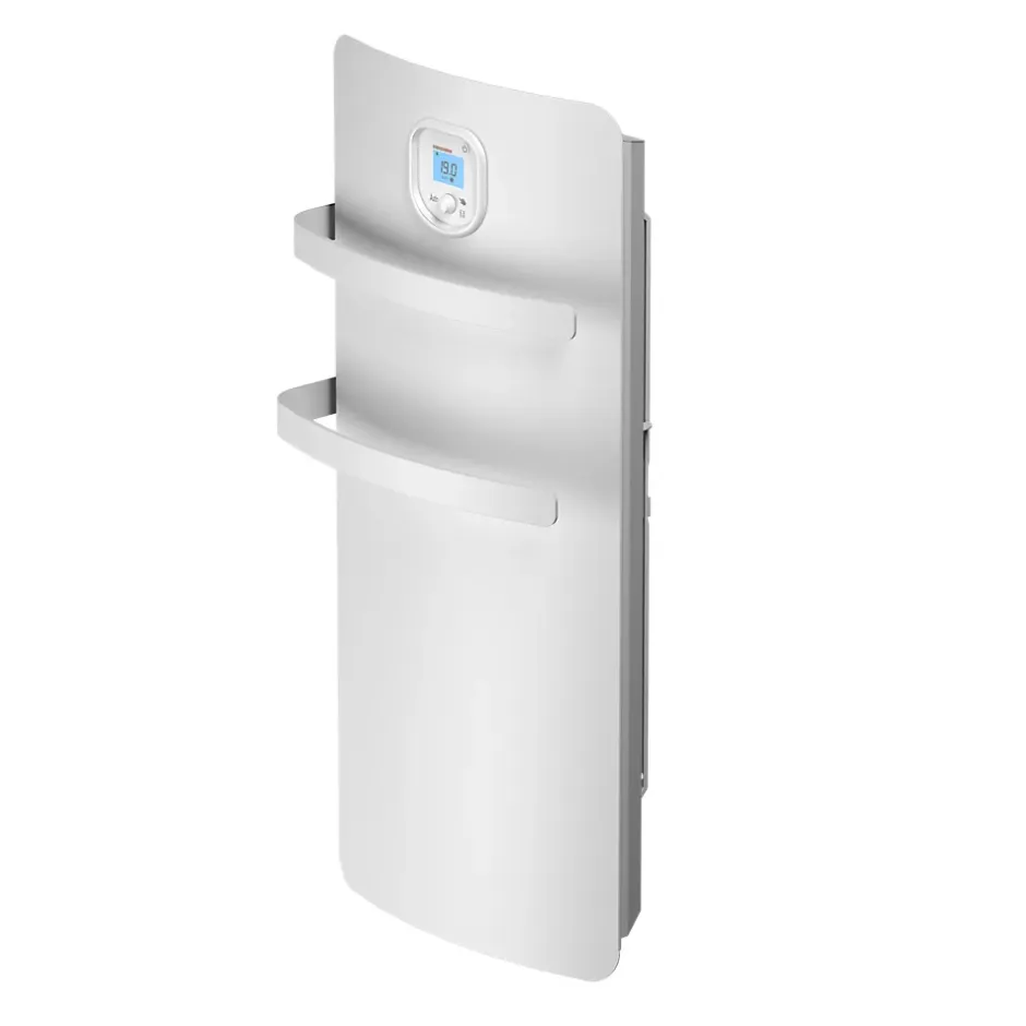 Noirot Sèche-serviettes électrique à inertie sèche Anuri blanc 500W + soufflerie 700W