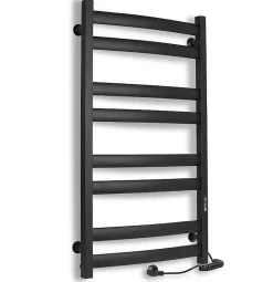 Laris Sèche-serviettes électrique ATLANT 500x900 avec minuterie ECO, 210W, Noir* Sèche-Serviettes Électrique