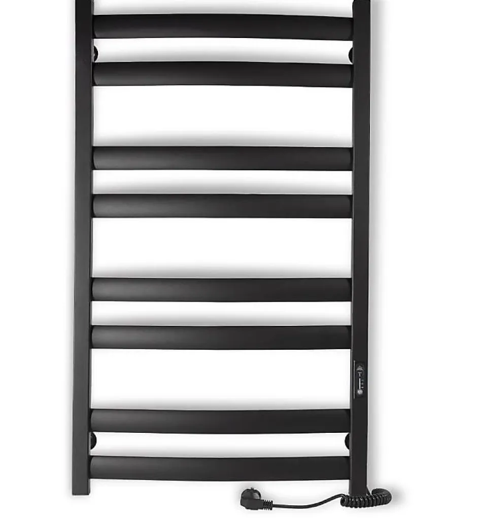 Laris Sèche-serviettes électrique ATLANT 500x900 avec minuterie ECO, 210W, Noir* Sèche-Serviettes Électrique