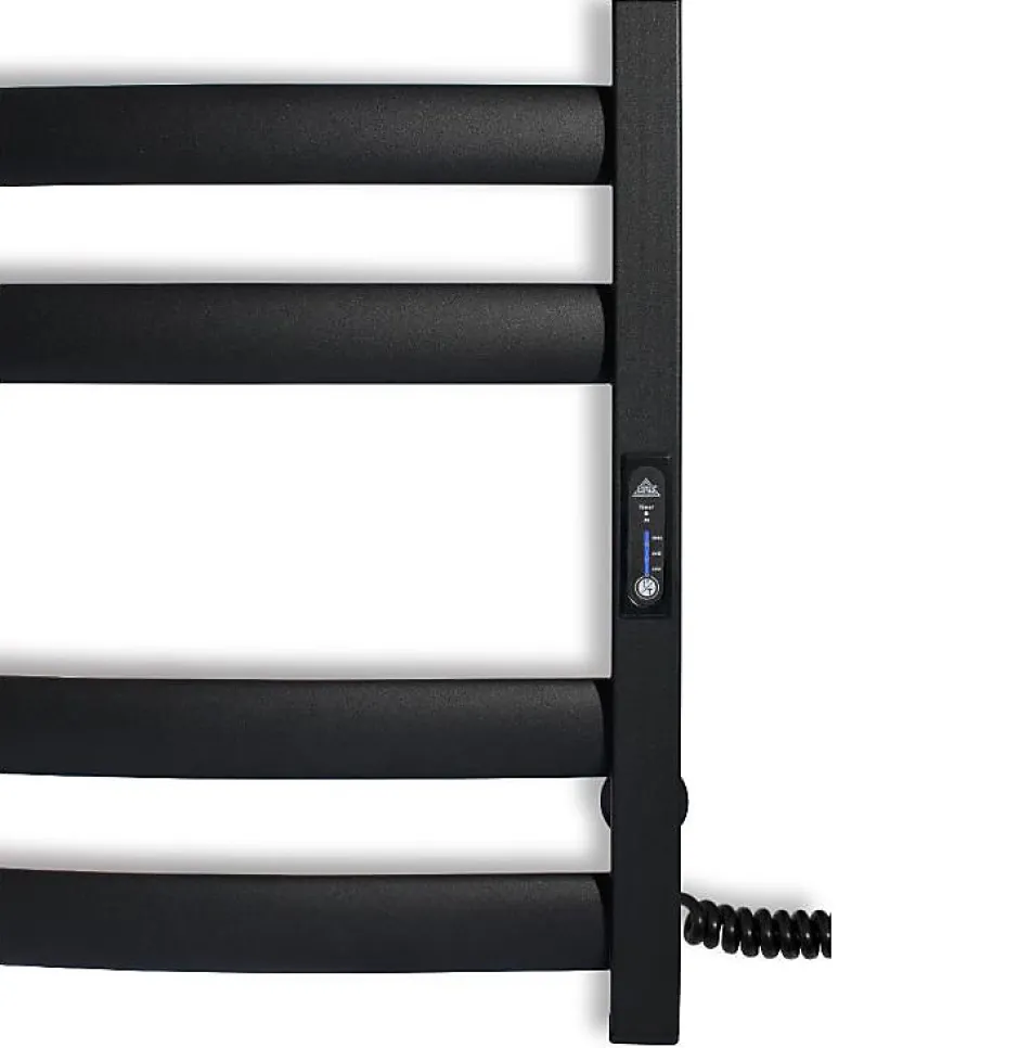 Laris Sèche-serviettes électrique ATLANT 500x900 avec minuterie ECO, 210W, Noir* Sèche-Serviettes Électrique