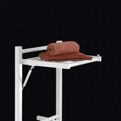 Deltacalor Sèche-serviettes électrique à inertie fluide Stendino 500W + soufflerie 1000W blanc* Sèche-Serviettes Soufflant