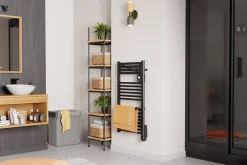 Noirot Sèche-serviettes électrique 750 W noir à inertie fluide, Actibain* Sèche-Serviettes Électrique