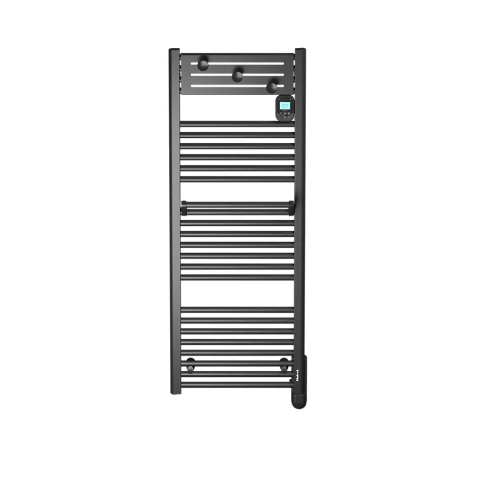 Noirot Sèche-serviettes électrique 750 W noir à inertie fluide, Actibain* Sèche-Serviettes Électrique
