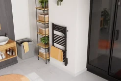 Noirot Sèche-serviettes électrique 750 W noir à inertie fluide, Actibain* Sèche-Serviettes Électrique