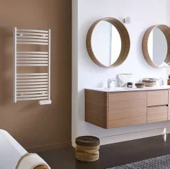 Acova Sèche-serviettes électrique à inertie fluide Batik blanc 500W