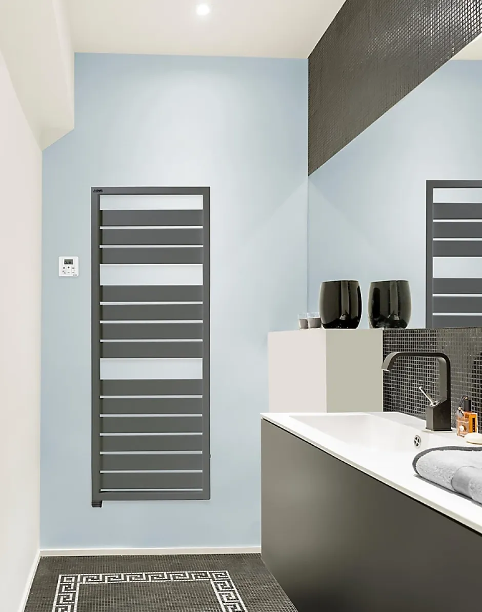 Acova Sèche-serviettes électrique à inertie fluide Astrakan anthracite 750W* Sèche-Serviettes Électrique