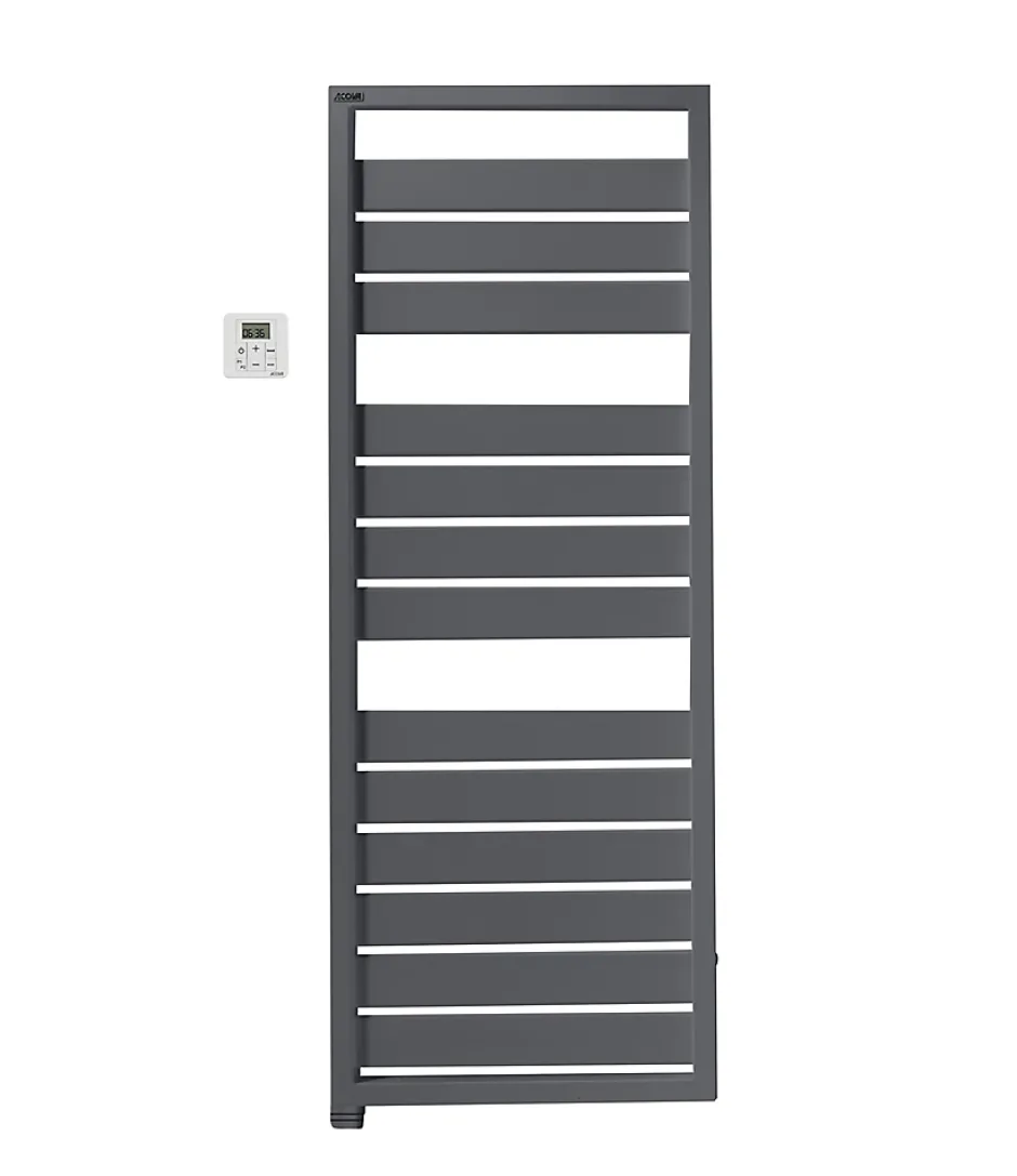 Acova Sèche-serviettes électrique à inertie fluide Astrakan anthracite 750W* Sèche-Serviettes Électrique
