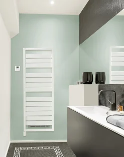 Acova Sèche-serviettes électrique à inertie fluide Astrakan +Air blanc 750W + soufflerie 1000W* Sèche-Serviettes Soufflant
