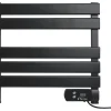 Pureline Sèche-serviettes électrique compact noir 100W* Sèche-Serviettes Soufflant
