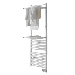 Deltacalor Sèche-serviettes électrique à inertie fluide Papillon2 750W blanc