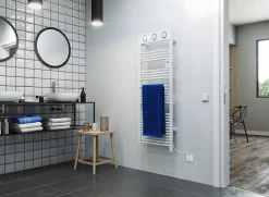 Sauter Sèche-serviettes électrique à inertie fluide Marapi tactile blanc 750W