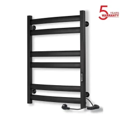 Laris Sèche-serviettes électrique ATLANT 500x700 avec minuterie ECO, 160W, Noir* Sèche-Serviettes Électrique