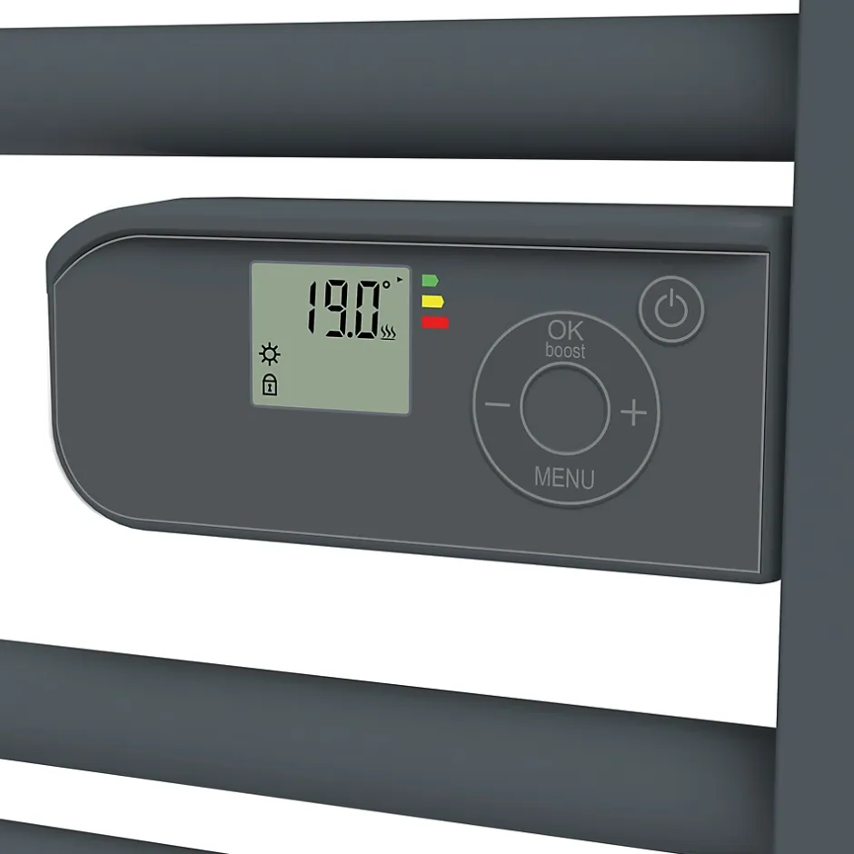 Carrera Sèche-serviettes électrique à inertie sèche Alani 750W gris anthracite