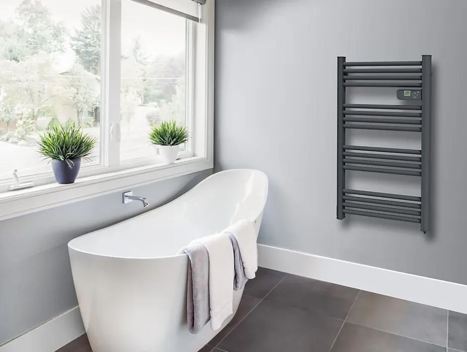 Carrera Sèche-serviettes électrique à inertie sèche Alani 750W gris anthracite
