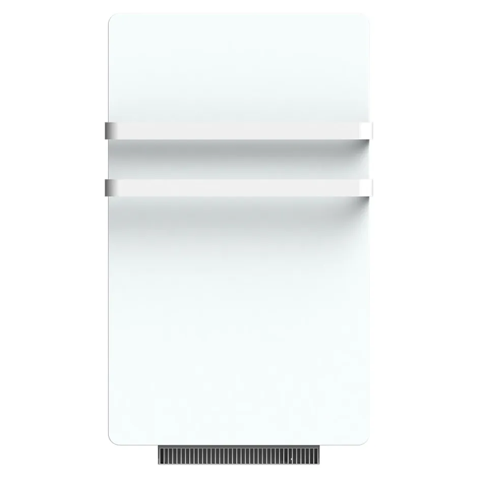 Carrera Sèche-serviettes électrique à inertie sèche Silam + Air 1400W + soufflerie 900W blanc
