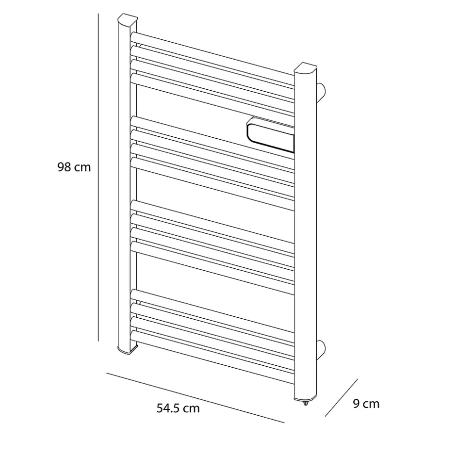 Carrera Sèche-serviettes électrique à inertie sèche Alani blanc 500W
