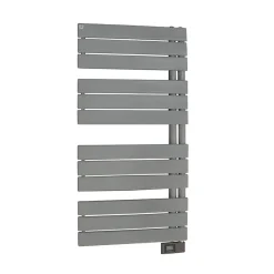 Deltacalor Sèche-serviettes électrique asymétrique 500W gris clair 5m²* Sèche-Serviettes Électrique