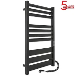 Laris Sèche-serviettes électrique LAVINA 500x900 avec minuterie ECO, 280W, Noir