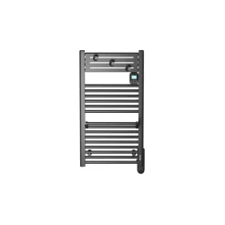 Noirot Sèche-serviettes électrique 750 W noir à inertie fluide + soufflerie 1000 W - Actibain