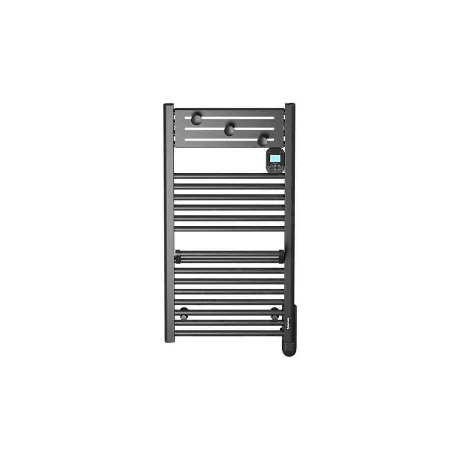 Noirot Sèche-serviettes électrique 750 W noir à inertie fluide + soufflerie 1000 W - Actibain