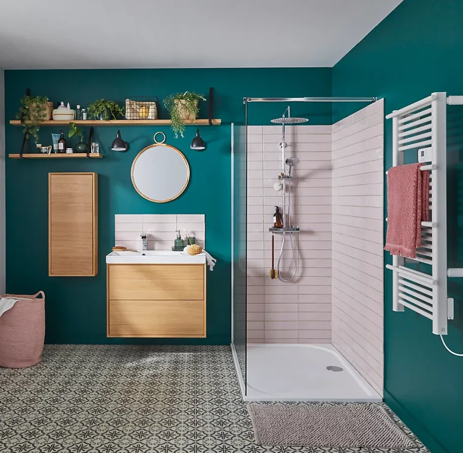 GoodHome Sèche-serviettes électrique à inertie sèche Solna blanc 500W