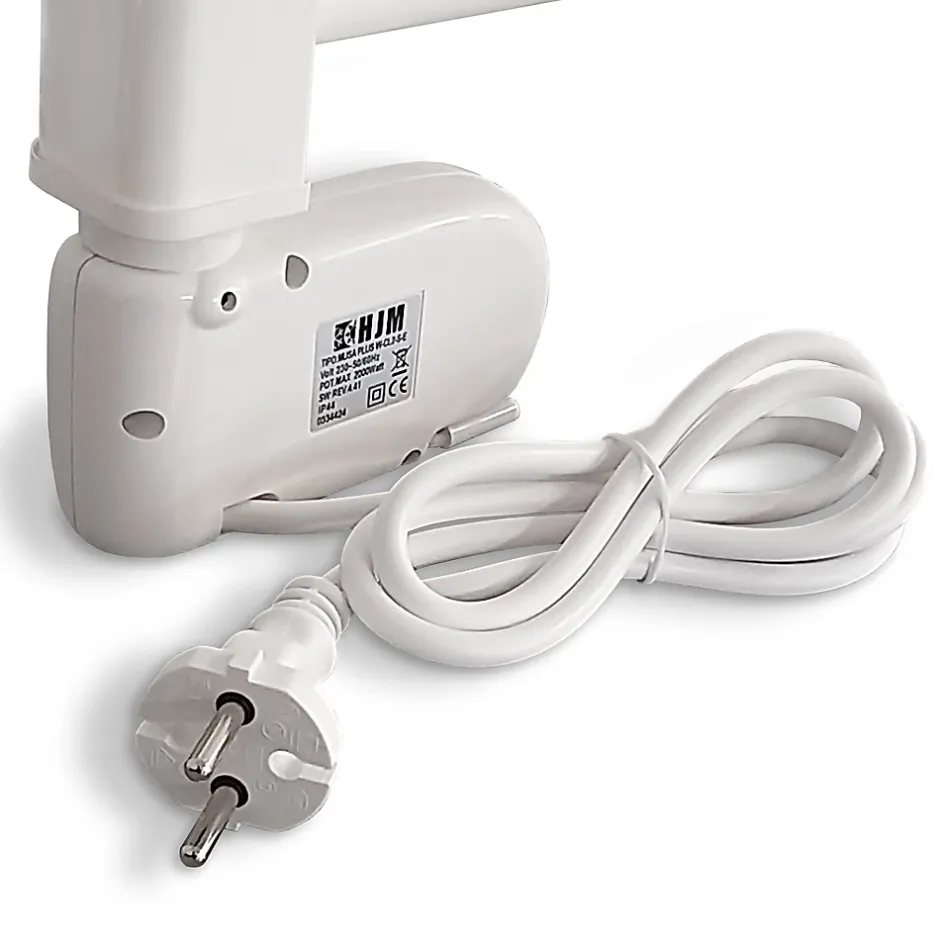 HJM Sèche-serviettes électrique à inertie sèche , 750 W, Noor, Blanc