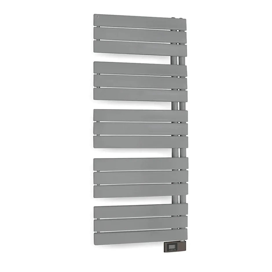 Deltacalor Sèche-serviettes électrique asymétrique 750W gris clair 7.5m²* Sèche-Serviettes Électrique