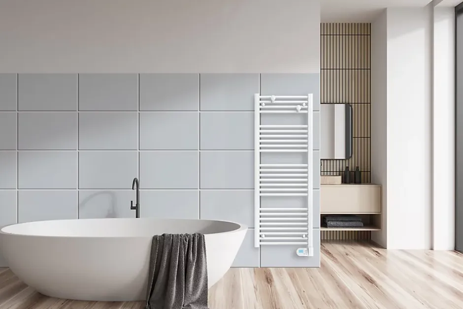 Noirot Sèche-serviettes électrique à inertie fluide Flobain II 500W* Sèche-Serviettes Électrique
