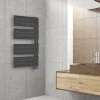 Deltacalor Sèche-serviettes électrique asymétrique 500W anthracite 5m²