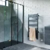 Sauter Sèche-serviettes électrique à inertie fluide Marapi tactile anthracite 500W + soufflerie 1000W