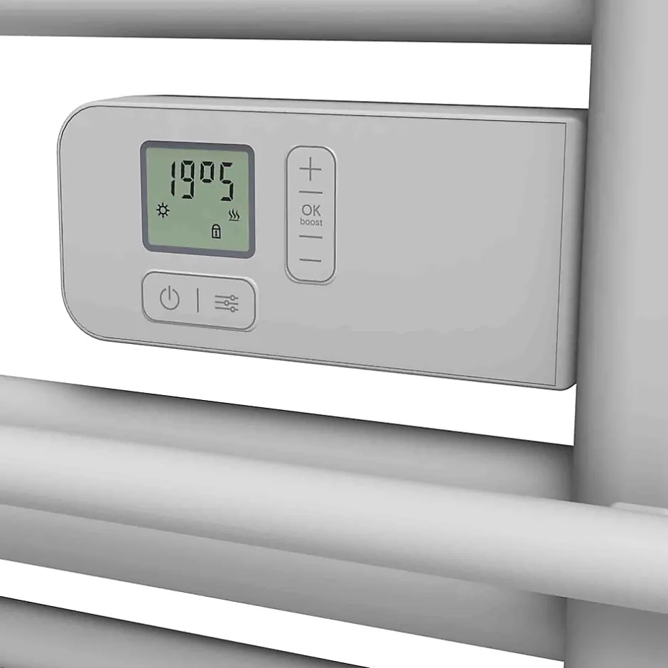 GoodHome Sèche-serviettes électrique à inertie sèche Solna blanc 350W* Sèche-Serviettes Électrique