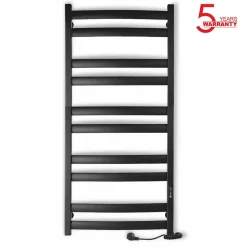 Laris Sèche-serviettes électrique ATLANT 500x1200 avec minuterie ECO, 300W, Noir