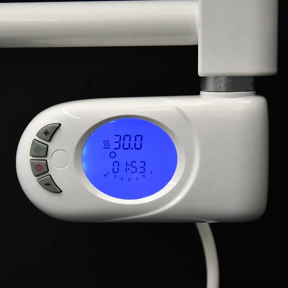 Deltacalor Sèche-serviettes électrique à inertie fluide Stendino 750W blanc* Sèche-Serviettes Électrique