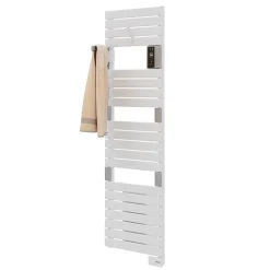 Sauter Sèche-serviettes électrique à inertie fluide Asama connectable blanc 750W + soufflerie 1000W
