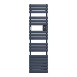 Atlantic Sèche-serviettes électrique Adélis étroit avec soufflerie bleu profond 1750W