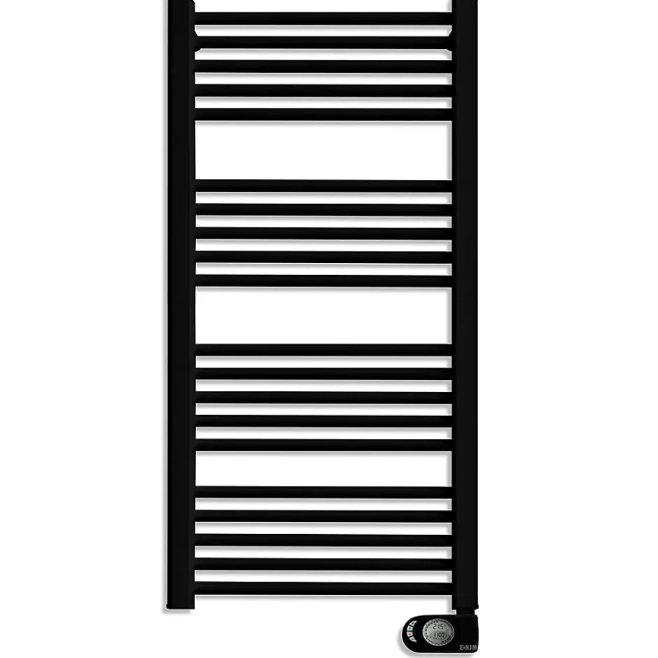 HJM Sèche-serviettes électrique à inertie sèche , 750 W, Noor, Noir* Sèche-Serviettes Mixte