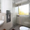 Noirot Sèche-serviettes électrique à inertie sèche Anuri gris 500W + soufflerie 700W