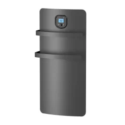 Noirot Sèche-serviettes électrique à inertie sèche Anuri gris 500W + soufflerie 700W