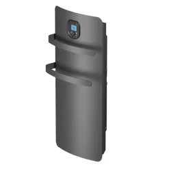 Noirot Sèche-serviettes électrique à inertie sèche Anuri gris 500W + soufflerie 700W