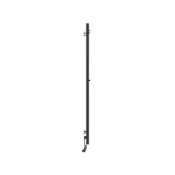 Laris Sèche-serviettes électrique DUET 80x1200 avec minuterie ECO, 80W, Noir