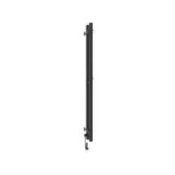 Laris Sèche-serviettes électrique DUET 80x1200 avec minuterie ECO, 80W, Noir