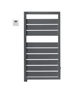 Acova Sèche-serviettes électrique à inertie fluide Astrakan grey aluminium 500W* Sèche-Serviettes Électrique